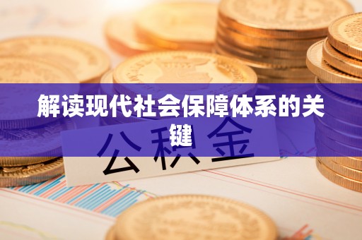 施秉解读现代社会保障体系的关键